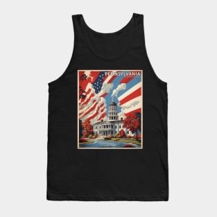 Pennsylvania United States of America Tourism Vintage Poster Tank Top